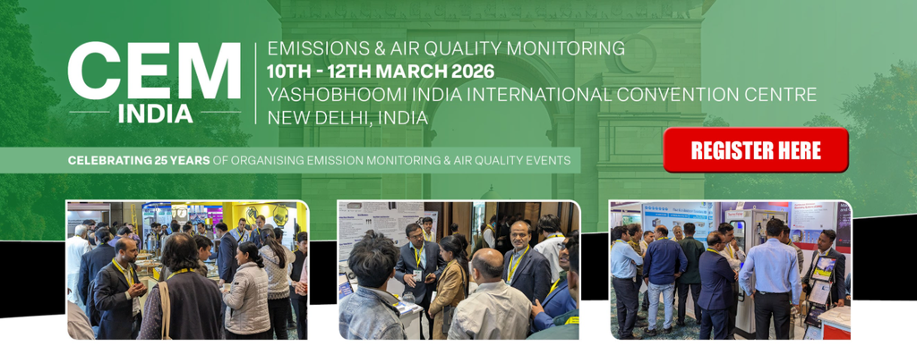 &nbsp;Sec 25 CEM India 2026, 10 – 12 March 2026 International conference and exhibition on air pollution monitoring, emissions measurement, and environmental technologies, Yashobhoomi.